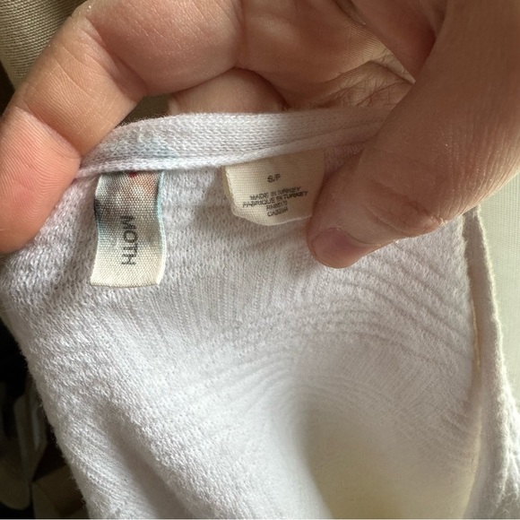 Anthropologie Moth Quiet Luxury Merle Pullover Quilted Sweater Small Cozy Chic - Picture 9 of 15